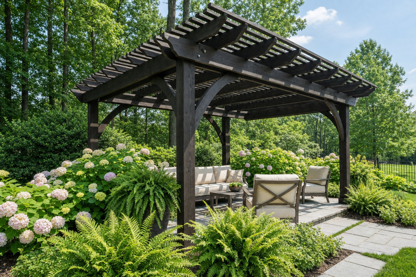Pergola installation